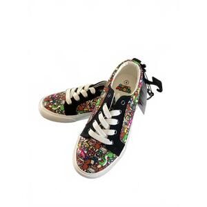Super Mario Character Print Casual Sneakers